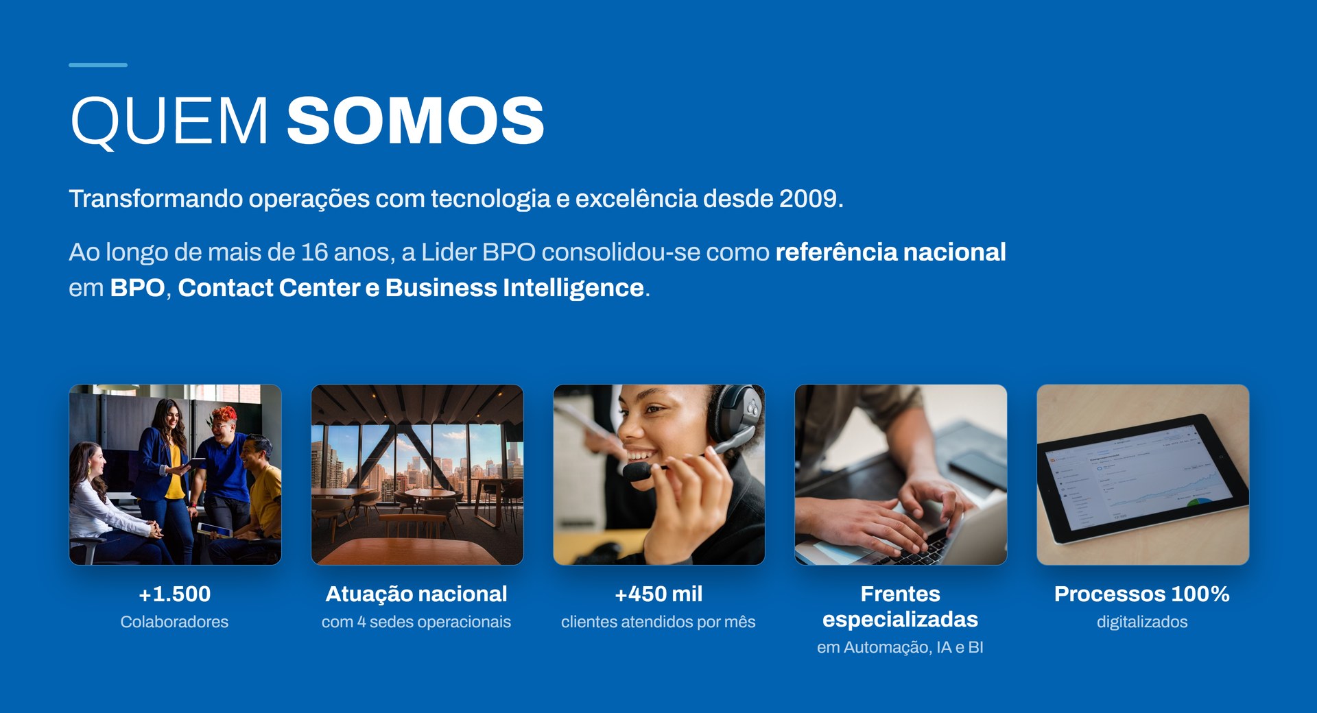 Quem Somos - Lider BPO